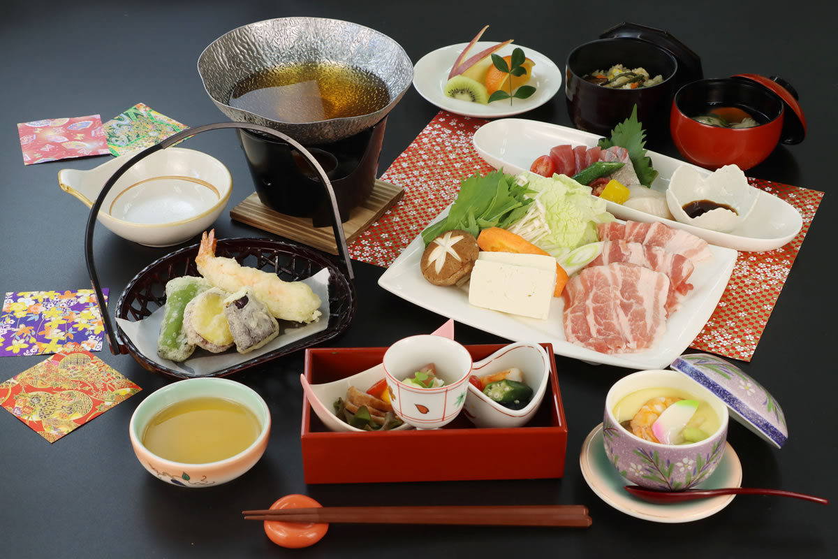 黒豚しゃぶしゃぶと季節を味わうスタンダードコース
