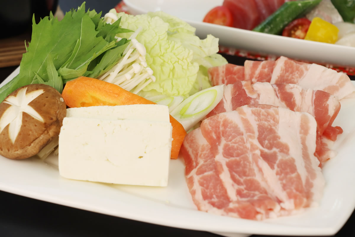 黒豚しゃぶしゃぶと季節を味わうスタンダードコース